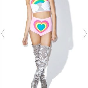 J VALENTINE NEON RAINBOW BABY BOTTOMS